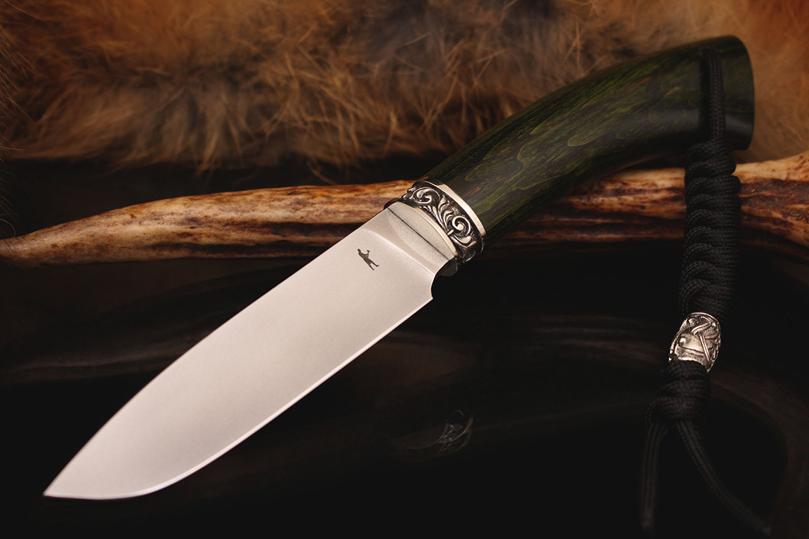 Нож "Чирок" BOHLER K 340. Рукоять карельская береза.